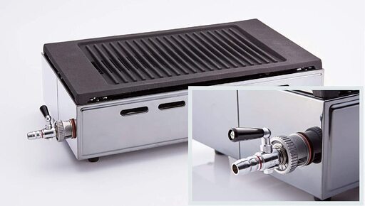 本体3台×プレート6枚【amazon限定品】【ホース付き】LPガス用ヤマキン ガス高級焼肉器「焼王」EX-YR819S