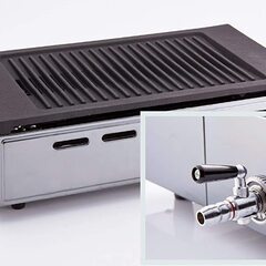 本体3台×プレート6枚【amazon限定品】【ホース付き】LPガス用ヤマキン ガス高級焼肉器「焼王」EX-YR819S