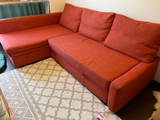 IKEA L字収納付きソファーベッド
