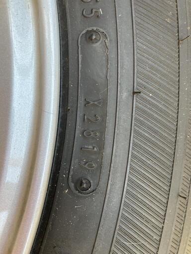 【お取引中】195／80R15 スタッドレスタイヤ １年落ち ４本セット ホイール付き DOS MX55 グッドイヤー   ハイエース 6穴  アルミ