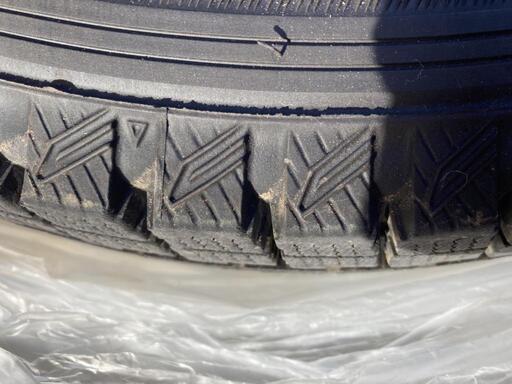【お取引中】195／80R15 スタッドレスタイヤ １年落ち ４本セット ホイール付き DOS MX55 グッドイヤー   ハイエース 6穴  アルミ
