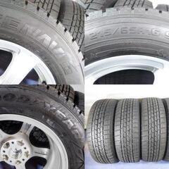 【富山】冬 16インチ アルファード C-HR エクストレイル マツダ MPV エルグランド RVR【富山 手渡しもOK】グッドイヤー 日本製 215/65R16 中古４本☆美品 アルミホイール☆