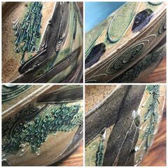 ⭕⭕⭕KG3/35　直接引取歓迎 大きい 大型 火鉢 大火鉢 陶器 高さ36cm 幅64cm 植木鉢 盆栽 鉢 陶器 古道具 古民具 下横に穴 風景 昭和 レトロ⭕⭕⭕