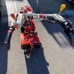 ヤ）三菱MM657S耕運機6.3馬力中古管理機ハンドル回転土揚げ