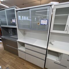 ◎B215 キッチンボード 食器棚 幅117㎝　奥行49㎝　高さ...