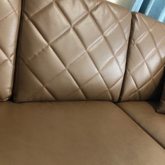 ほぼ新品】3人掛けソファー オットマン付き