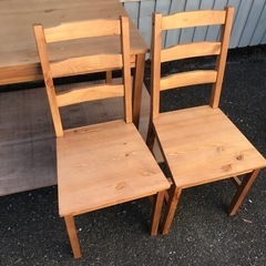 【中古品】ナフコ社製　ダイニングテーブル　椅子4脚セット　テーブ...