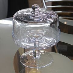 ケーキドーム ケーキカバー ガラスドーム ボヘミアガラス チェコ