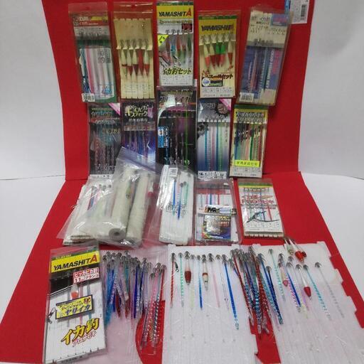 イカヅノ/プラヅノ 釣具 イカ釣り針 専用イカリ針 大量167本 糸付き
