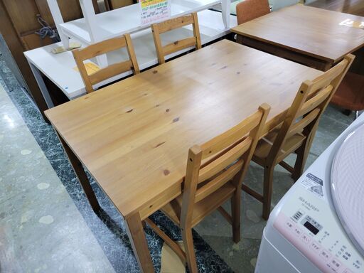 【人気】ダイニングテーブルセット　中古　リサイクルショップ宮崎屋住吉店　22.1.20ｋ