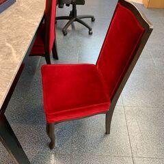 【カグマニア】【引き取り限定】大理石　ダイニング5点セット