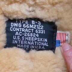 ヴィンテージ USA製 US SHEEP SKINフライトジャケット ムートン B‐3 M