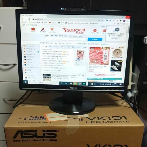 ASUS VK191T Webカメラ搭載 19インチワイド液晶 モニター
