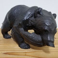 北海道　民芸品　熊　木彫りの置物