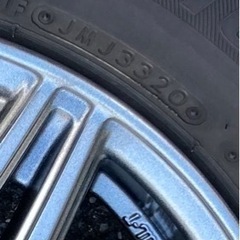 【受付終了】スタッドレスタイヤ155/65R13  4本セット　アルミホイールつき