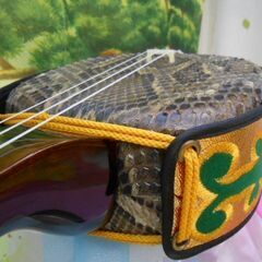 39.980円　現品販売　紫檀沖縄三線蛇皮強化張　自慢の一品に如何? 39.980円 現品販売 紫檀沖縄三線蛇皮強化張 自慢の一品に如何?