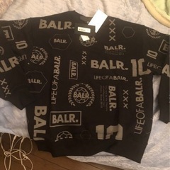 BALR 総柄ロゴプリント スウェットトレーナー