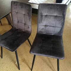 自社配送有 ガラス天板 ダイニングテーブルセット シックデザイン アイアン 脚 チェア４脚