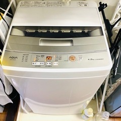 【ネット決済】【2021年8月購入】AQUA 洗濯機