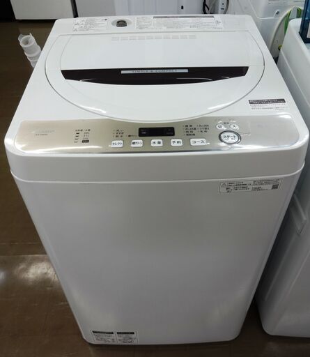 シャープ　洗濯機 ES-GE6D 中古品 6.0kg　2020年製