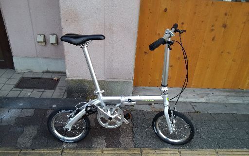 INNOVATOR[イノベーター]mobile bike air(モービルバイク エアー)14吋 折り畳み自転車 アルミ/シングル/シルバー