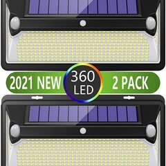 2個セット【2021最新昇級版 360LED 2つ高感度センサー...