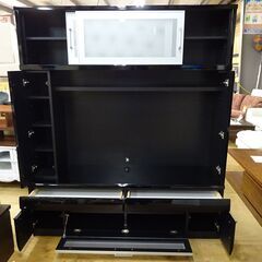 ニトリ　テレビボード　コーラル160BK【愛品倶楽部柏店】 