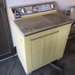 【引き取り限定】ナショナル 二槽式洗濯機 レトロ