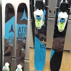 札幌 164㎝ アトミック ATOMIC オートマチック102 パウダー ロッカー バックカントリー ファットスキー 新雪 山スキー ウッドコア 本郷通店