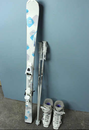札幌引取限定 SALOMON サロモン lagoon レディース スキーセット 151cm ブーツ/25-25.5cm