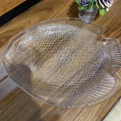 arcoroc アルコロック 魚型ガラス大皿