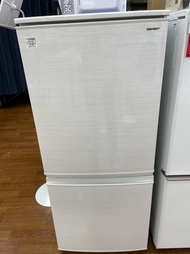 2ドア冷蔵庫　SHARP SJ-D14D-W 2018年製