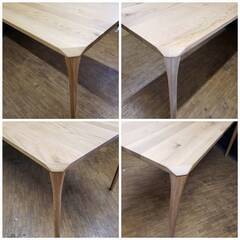 【未使用・訳アリ】ダイニングセット・150㎝テーブル・チェア４脚セット・ナチュラル・12179・12255