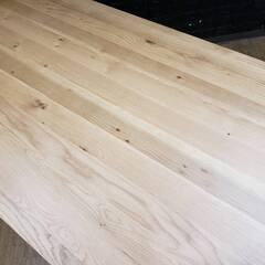 【未使用・訳アリ】ダイニングセット・150㎝テーブル・チェア４脚セット・ナチュラル・12179・12255