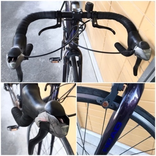 HEADロードバイク軽量アルミ700×23Cノーパンクタイヤ自転車クロスバイク