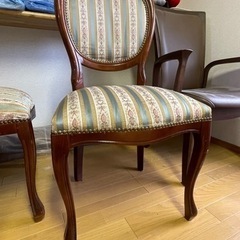 イタリア製 ロココ調 クラシック ダイニングチェア 2脚在庫