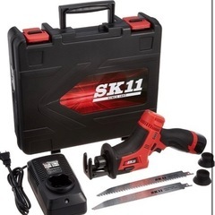 【ネット決済】SK11 充電式レシプロソー 14.4V ケース・...