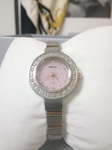 綺麗め10.5万。SEIKO　ルキア　カリテ　ダイヤモンドベゼル　ソーラー　腕時計