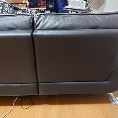 ニトリ コーナーソファ ロゾ 4LC BK 本革