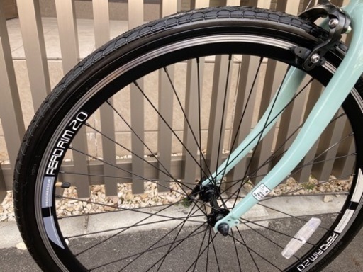(展示品)マイパラス 自転車 クロスバイク 26インチ M-605 シマノ製6段ギア MYPALLAS 通学 通勤