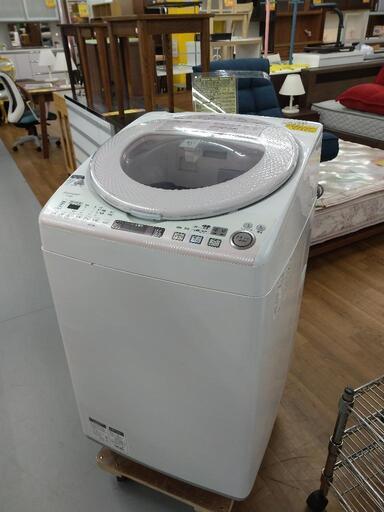 J040 ★6ヶ月保証★8/4.5K洗濯乾燥機  SHARP  ES-TX830-P  2014年製