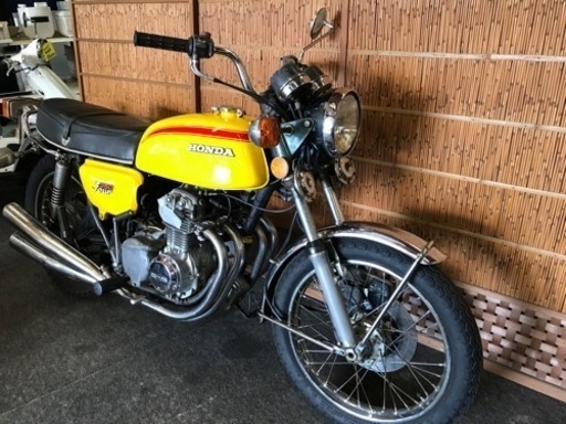 ホンダ　CB350FOUR 純正　4本出　中古　当時物　バケヨン CB350Four 黒集合管｜168万円｜旧車・絶版バイクならウエマツ