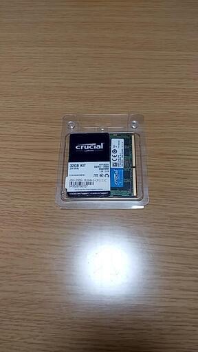 Crucial　新品pc用メモリ　32GB