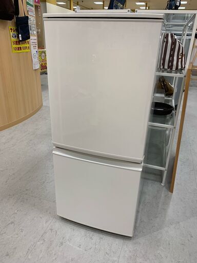 【お買得】 SHARP 2016年製 (ホワイト系) SJ-D14B-W 冷蔵庫 冷蔵庫