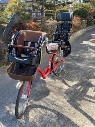 品揃え豊富で PETIT MAMAN前後子供乗せ自転車前輪22インチ後輪26インチ