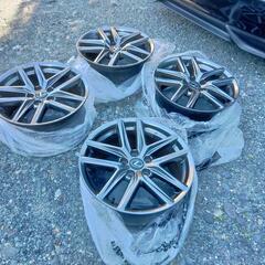 レクサスIS Fスポーツアルミ　18インチ-アシックス安全靴CP304BOAミッドカット新品