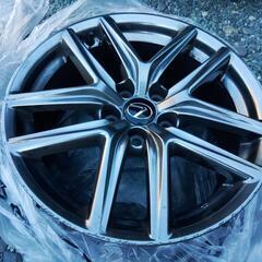 レクサスIS Fスポーツアルミ　18インチ-アシックス安全靴CP304BOAミッドカット新品