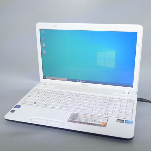 大容量HDD-500GB ホワイト ノートパソコン 15.6型 東芝 B351/23D 中古良品 第2世代Core i3 4GB DVDRW 無線 WiFi Windows10 Office