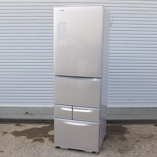 T341) 東芝 5ドア 426L 2015年製 幅60 ecoモード GR-H43G TOSHIBA ノンフロン冷凍冷蔵庫 冷蔵庫 家電 キッチン