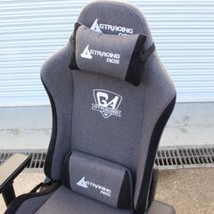 T347) GTRACING ACEシリーズ ゲーミングチェア ACE-S1 アームレスト 対荷重136kg グレー ジーティーレーシング ウレタン仕様 Eスポーツ
